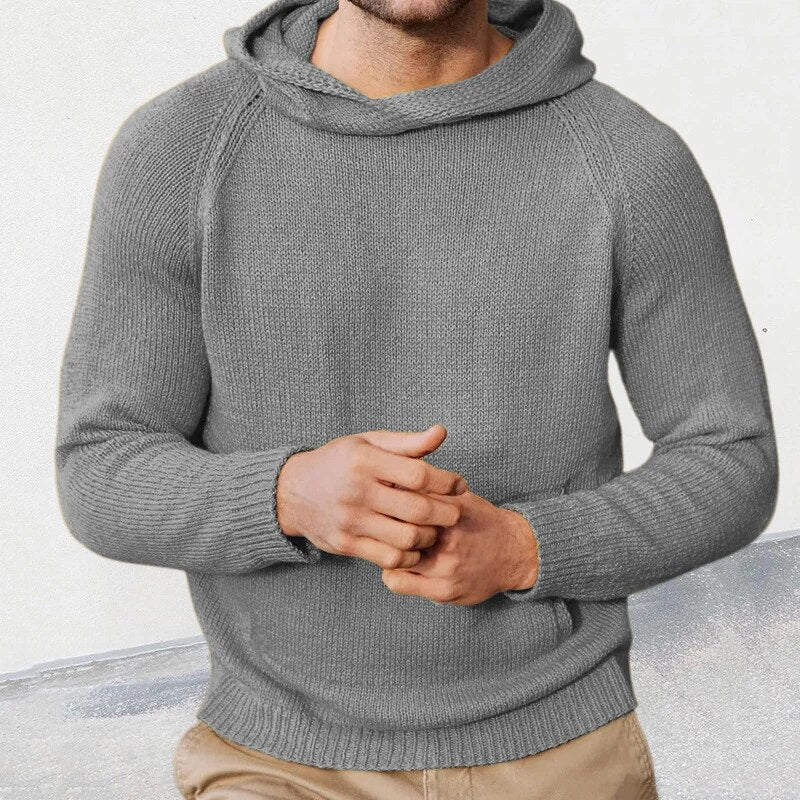 Bonsir Fall Solid Long Sleeve Jumper Pullovers Men Clothing Winter Hoody Knitted Sweater Streetwear Male Solid Knit Sweat-shirts