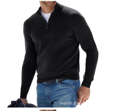 sanyamk Large Size Base Shirt Spring Autumn European American Hot Selling Long Sleeved Cashmere Sweater Clothes Men's Quality Pullover