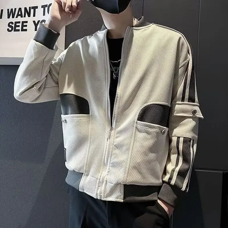 sanyamk Trendy Casual Male Coats Cheap Clothes Offer Deals Aesthetic Original Brands Clothing Fashion 2024 Harajuku Men's Cargo Jackets