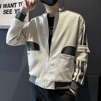 sanyamk Trendy Casual Male Coats Cheap Clothes Offer Deals Aesthetic Original Brands Clothing Fashion 2024 Harajuku Men's Cargo Jackets