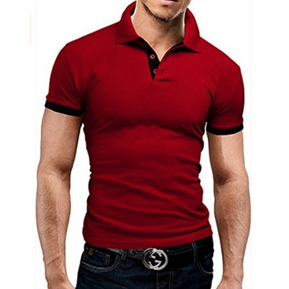 sanyamk Covrlge Polo Shirt Men Summer Stritching Men's Shorts Sleeve Polo Business Clothes Luxury Men Tee Shirt Brand Polos MTP129