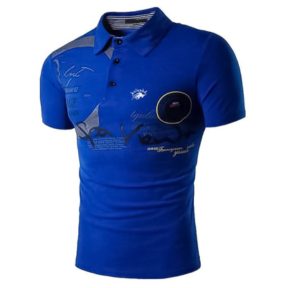 sanyamk Summer Men Fashion and Casual Short Sleeve Polo Shirt