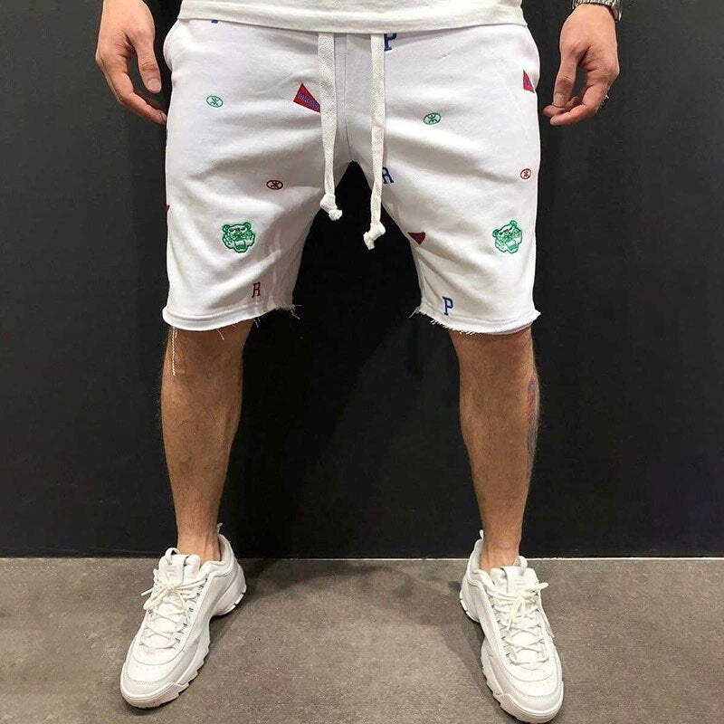 Bonsir New men's summer shorts Trendy High Street Fashion Embroidered Casual Shorts homme jogger sports shorts Male basketball