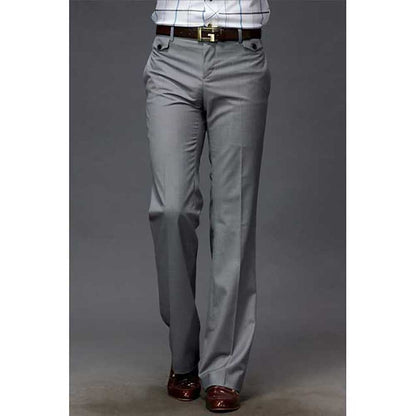 sanyamk Korean Fashion Micro Flare Leg Opening Trousers Men's Casual Loose Baggy Streetwear Suit Pants Business Clothing
