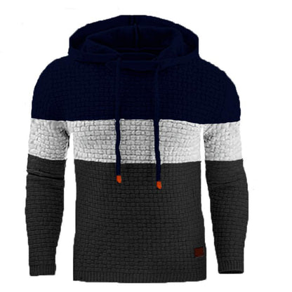 Bonsir Autumn Winter New Men's Jacquard Sweater Long Sleeve Hoodie Sweatshirt Jacket