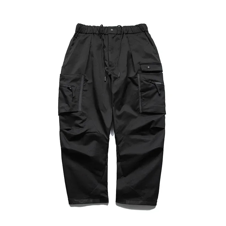 Bonsir Japanese Streetwear High Quality Multi Pocket Cargo Pants Men Clothing Harajuku Loose Casual Baggy Trousers Korean Harem