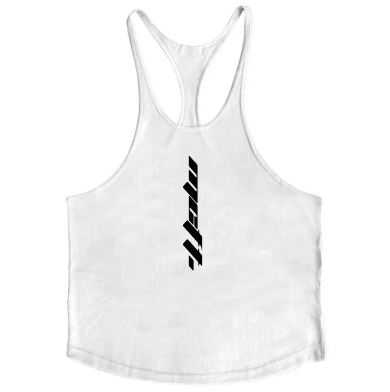 sanyamk Mens Gym Clothing Bodybuilding Tank Tops Fitness Training Sleeveless Shirt Cotton Muscle Running Vest Casual Sports Singlets