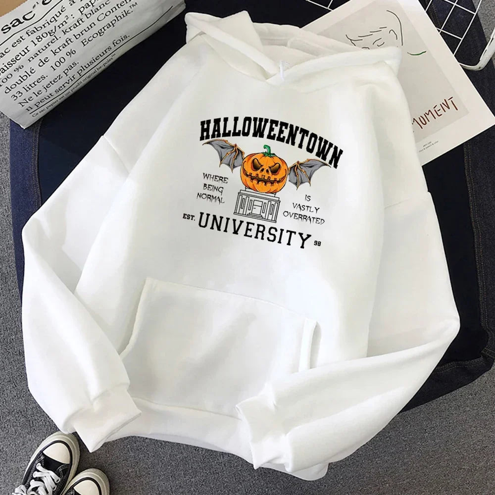 sanyamk Halloween Town Pumpkin Party Hoodies Male Loose Casual Pullovers Comfortable Fashion Autumn Winter Sweatshirts Fleece Men Hoodie