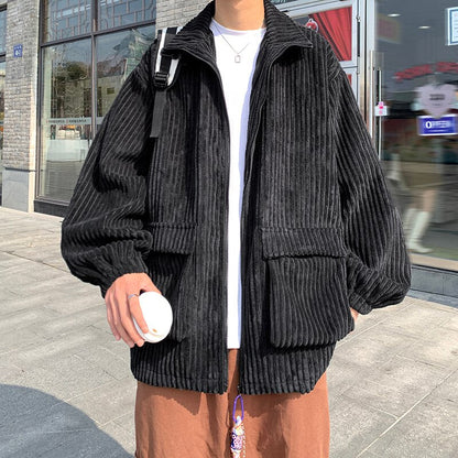 sanyamk Oversized Pleated Jacket Men Fashion Green Beige Black Baseball Jacket Men Streetwear Loose Hip Hop Bomber Jacket Mens Outwear