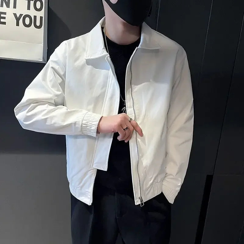 sanyamk Male Coats New In Spring Autumn Men's Jackets Lapel Cheap Sale Luxury Designer Harajuku Original Brands Clothing Fashion 2024