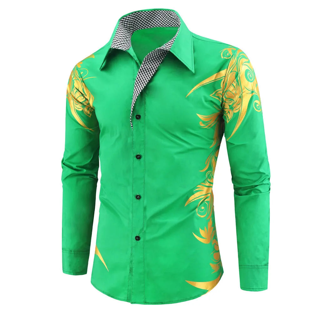 sanyamk Ptint Shirt for Men 2024 New Arrival Fashion Menswear