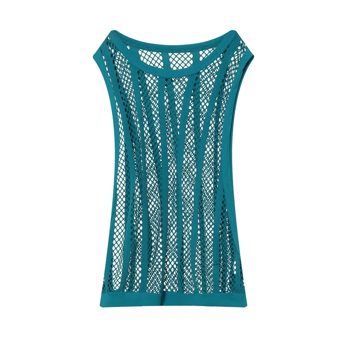 sanyamk  Men Tank Tops Sleeveless Undershirt Sexy Mesh Sheer Hollow Vest See Through Fishnet T Shirt Muscle Tee Singlet