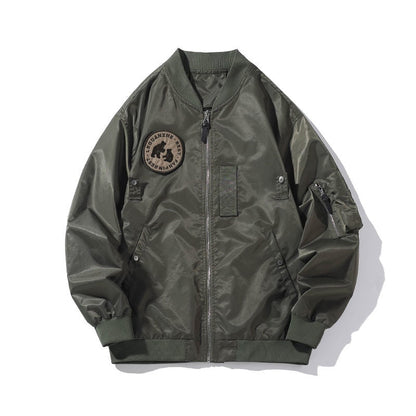 Bonsir Large Size Men's Fashion Bomber Jackets Autumn New Male Loose Coats Harajuku Unisex Outerwear Brand Clothing