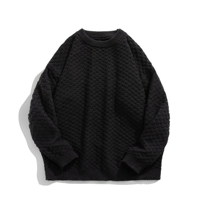 Bonsir Winter Warm retro Sweater Men Trend stitching Turtleneck Mens Pullover thick Slim stripe Sweaters Tops Knitted Men's Jumper