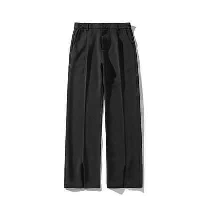 sanyamk Black Suit Pants Men Plus Size Social Mens Dress Pants Korean Loose Straight Casual Pants Mens Office Formal Trousers M-5XL