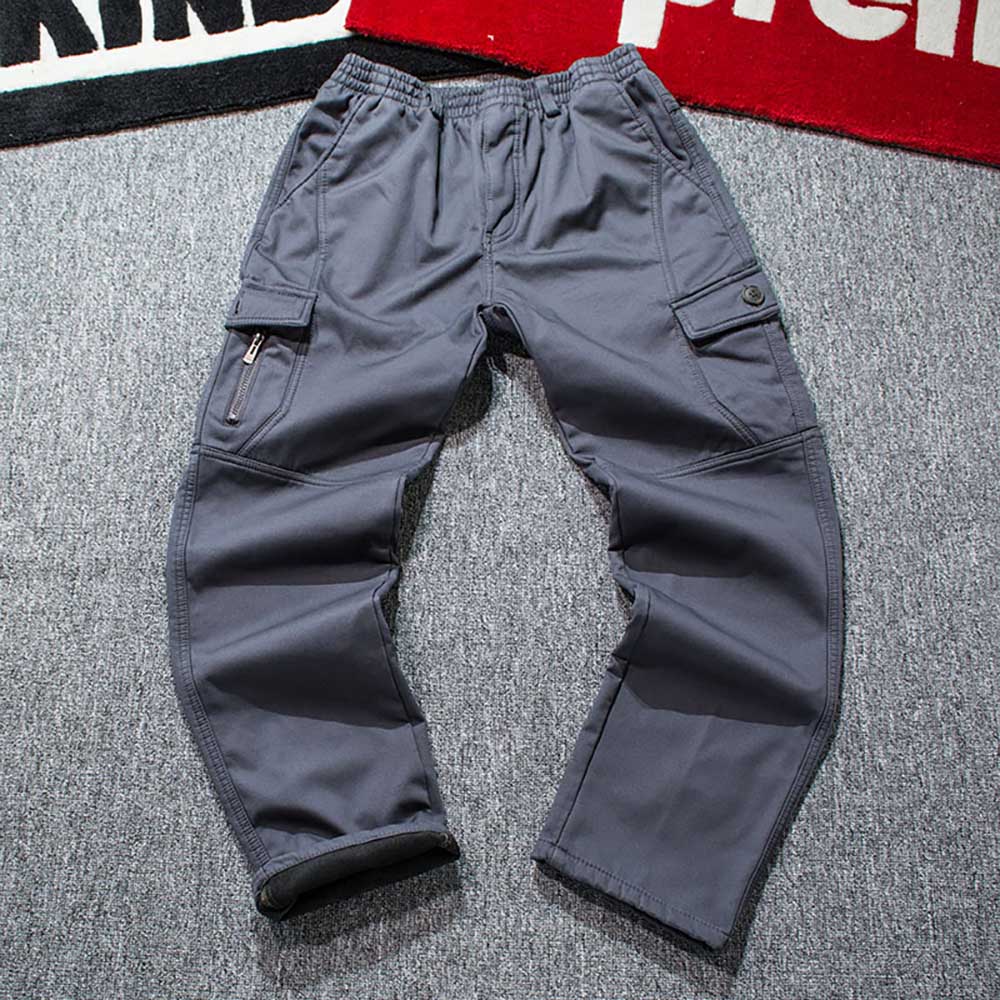 Bonsir Autumn Winter Fashion Cargo Pants Men's Casual Trousers Tactical Pockets Loose Baggy Streewear Hiphop Harem Clothing Plus Size