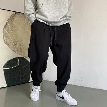 Bonsir Japanese Streetwear Hip Hop Sweatpants American Casual Oversize Jogging Pants Harajuku Sport Joggers Harem Trousers Men Clothing