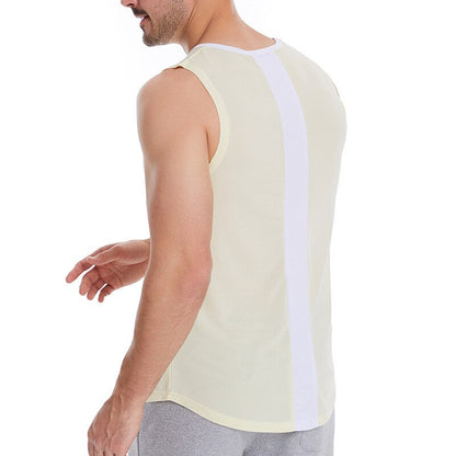 sanyamk 2022 NEW Summer Gym Tank Tops Men Fitness Vest Bodybuilding sleeveless shirt Male quick-drying Sports Undershirt Running Vest