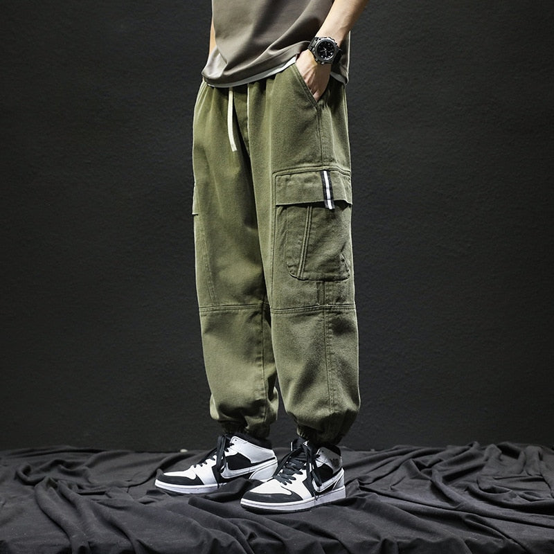 sanyamk Oversize Cargo Pants Men Baggy Casual Trousers Male Streetwear Hip Hop Workwear Fashion Khaki Black Green Plus Size 8XL