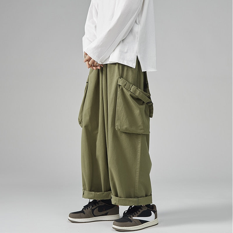 Bonsir Spring Wear Men's Women's Ins Trendy Pants Unisex Relaxed Wide Leg Pants Korean Chic Y2k Casual Cargo Pant Trousers Streetwear