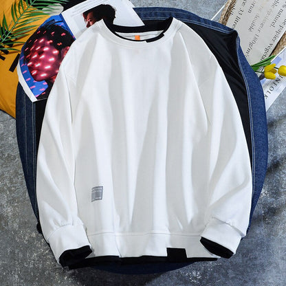 Bonsir Men's T-Shirt Round Neck Long Sleeve Top Trend Plus Size  Harajuku Tees Shirts Fashion Baggy Pullover Spring Autumn Male Clothes