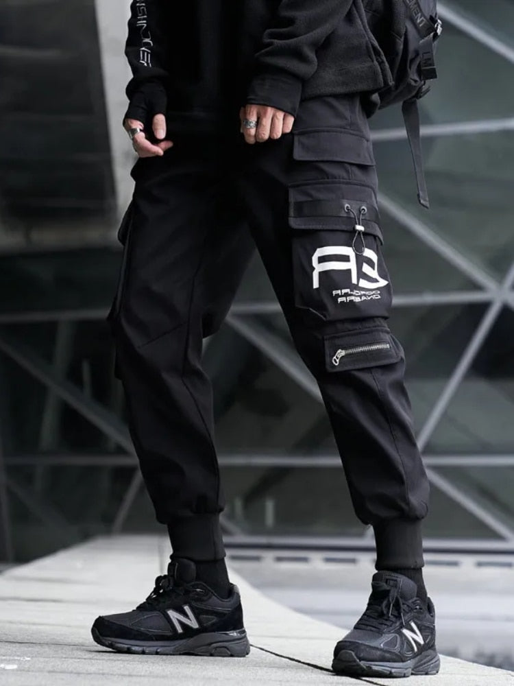 Bonsir Men Cargo Pants Multiple Pockets Casual Pants Streetwear Sweatpant Harajuku Leggings Trousers Hip Hop Overalls Jogger Men Pants