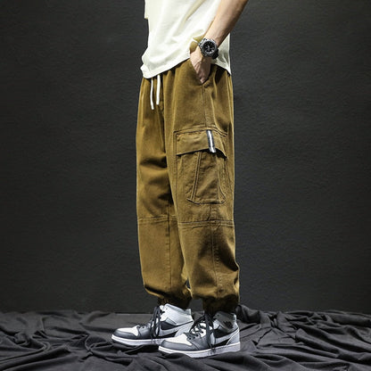 Bonsir Oversize Cargo Pants Men Baggy Casual Trousers Male Streetwear Hip Hop Workwear Fashion Khaki Black Green Plus Size 8XL