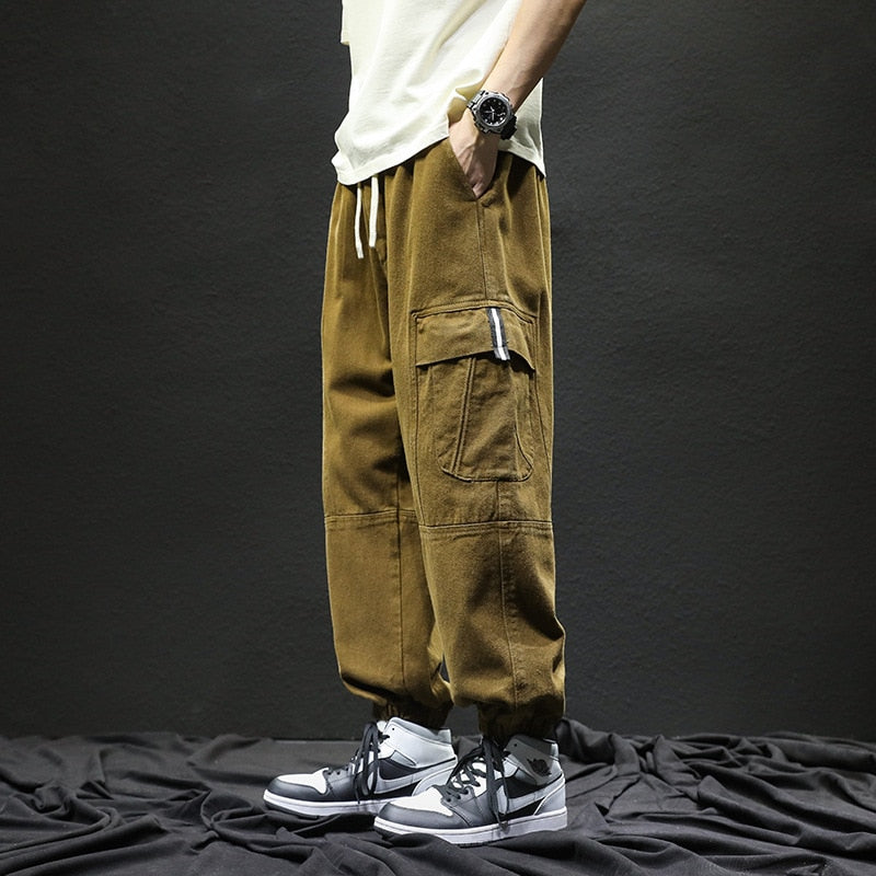 sanyamk Oversize Cargo Pants Men Baggy Casual Trousers Male Streetwear Hip Hop Workwear Fashion Khaki Black Green Plus Size 8XL