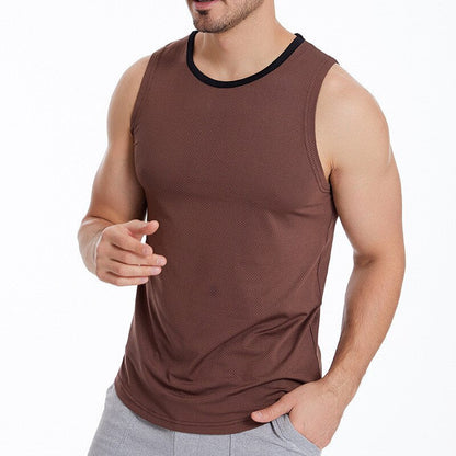 sanyamk 2022 NEW Summer Gym Tank Tops Men Fitness Vest Bodybuilding sleeveless shirt Male quick-drying Sports Undershirt Running Vest