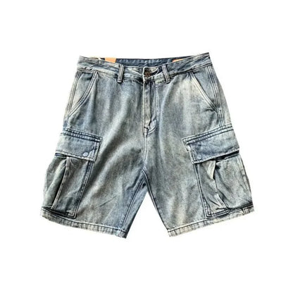 Bonsir Denim Shorts Men Summer Jeans Shorts Korean Fashion Clothing Knee Length Streetwear Bermuda Shorts