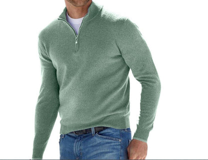 sanyamk Large Size Base Shirt Spring Autumn European American Hot Selling Long Sleeved Cashmere Sweater Clothes Men's Quality Pullover