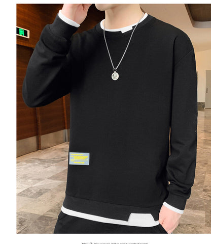 sanyamk Men's Sweatshirt 2022 Spring Harajuku Fashion Crew Neck Pullover Hip Hop Long Sleeve Casual Male Clothing Top Sudadera De Hombre