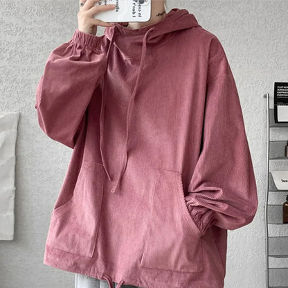 sanyamk  -  Autumn Stand Collar Hoodies Sweatshirts Men Woman Fashion Pink Black Khaki Hip Hop Hoody Male Brand Casual Loose Tops