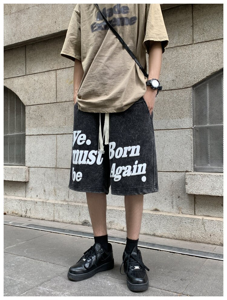 sanyamk Oversized Summer Men's Sports Printed Shorts 2023 Casual Breathable Shorts High Quality Loose Hip Hop Jogger Shorts 5XL