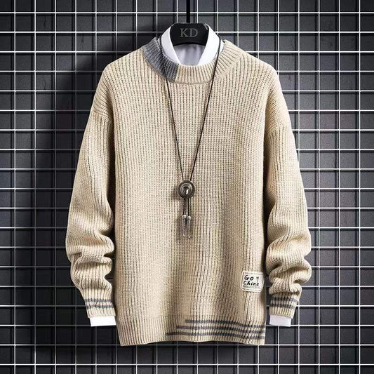 Bonsir Autumn Winter Brand Thick Sweater Men Knitted Jumpers High Quality Classic Pullover Men Clothes Soft Warm Pull Homme NEW