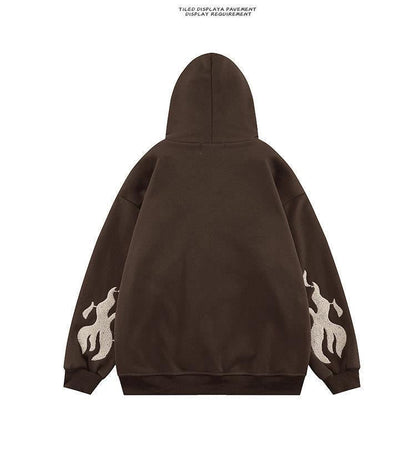 sanyamk Mens Black Streetwear Skull Hoodies Y2K Vintage Cardigan Skeleton Hoodie Men Oversized Zip Up Hooded Sweatshirt Tokyo Revengers