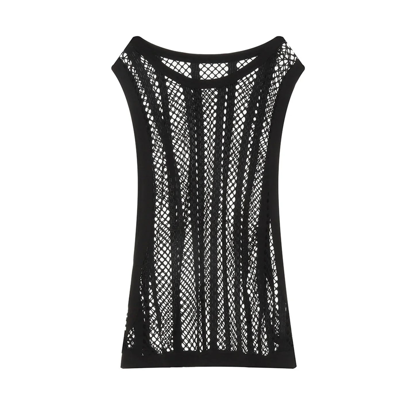 sanyamk  Men Tank Tops Sleeveless Undershirt Sexy Mesh Sheer Hollow Vest See Through Fishnet T Shirt Muscle Tee Singlet