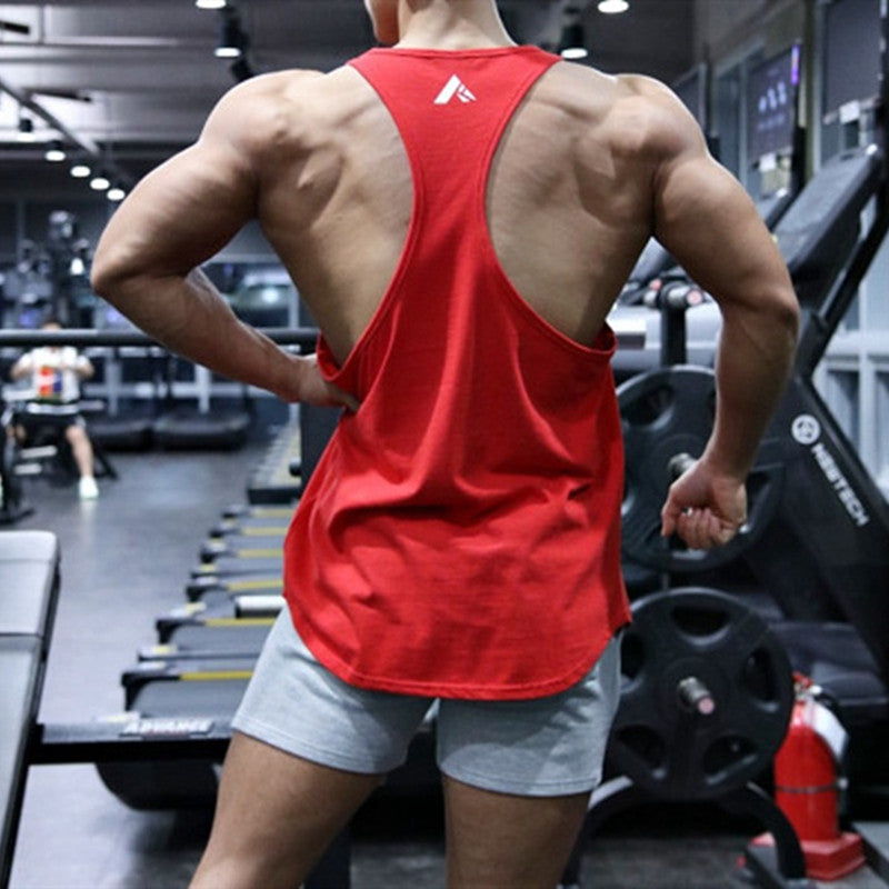 sanyamk Gym Tank Top Men Fitness Bodybuilding Workout cotton Sleeveless shirt Summer Sports Undershirt Running men vest