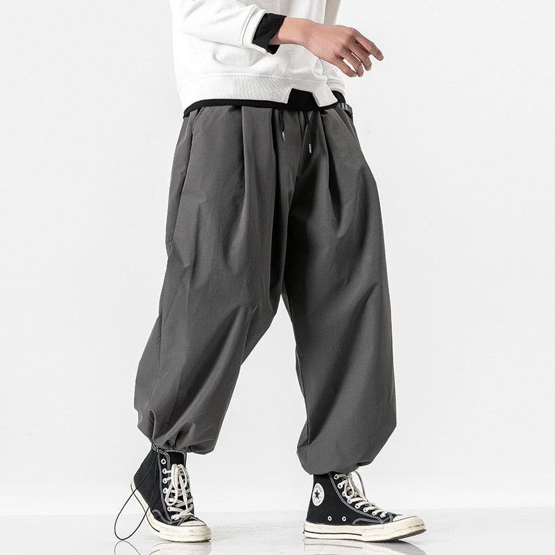 Bonsir Gray, Black, Autumn And Winter New Nine Points Pants Men's New Casual Sweatpants Loose Pants