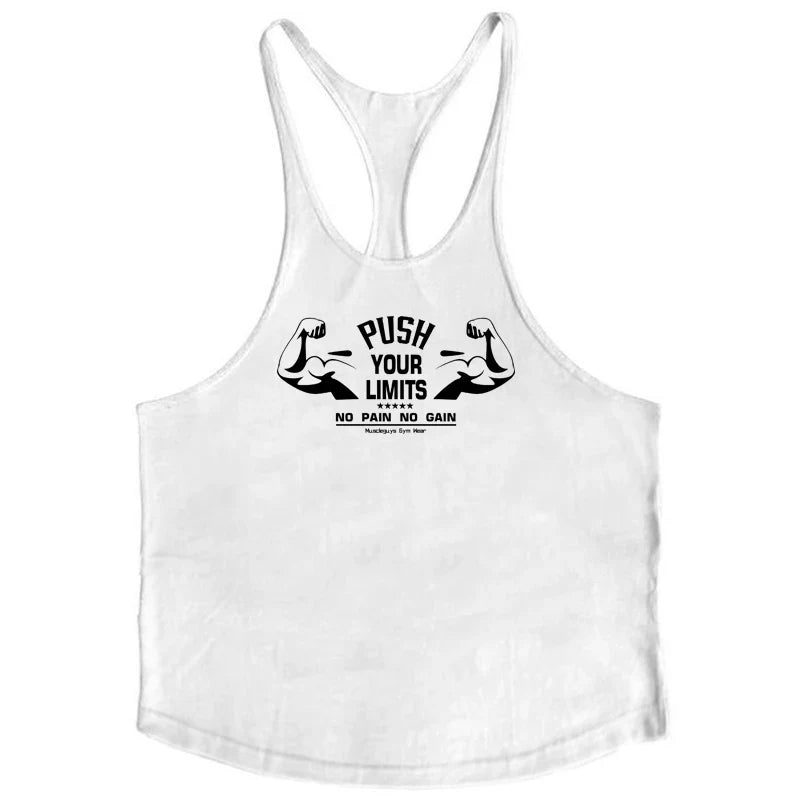 sanyamk New Hot Sale Mens Printed Tank Top Breathable Cool Vest Running Shirt Cotton Tees Bodybuilding Singlet Fitness Sleeveless