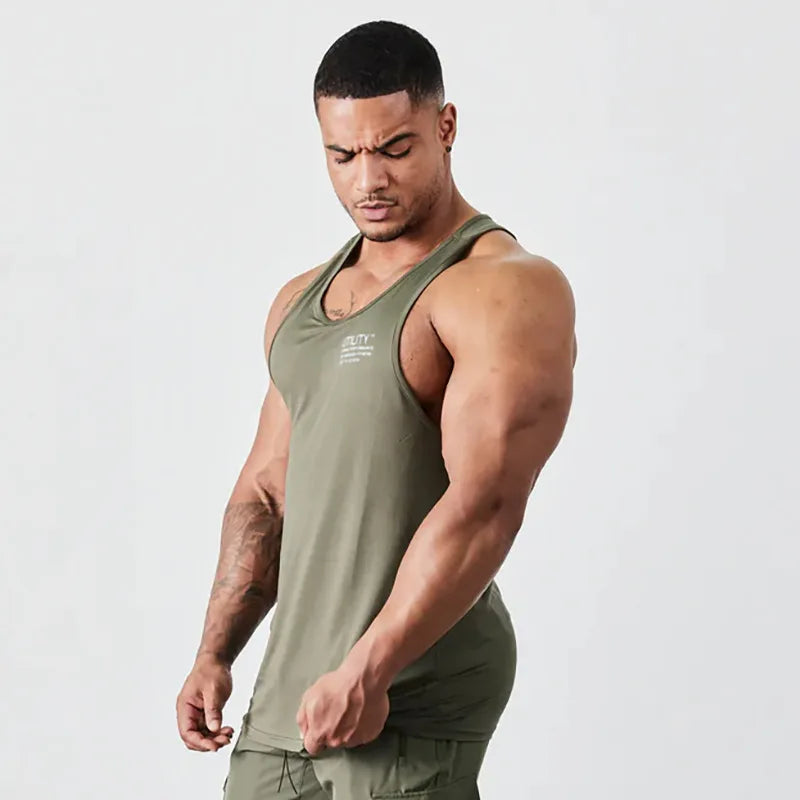 sanyamk New VQ Muscle Fitness Men's Short-sleeved Tide Sports Training Printed T-shirt Breathable Loose Undershirt Tops