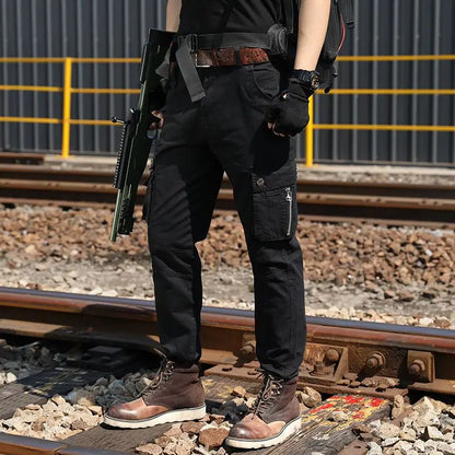 Bonsir Autumn Tactical Pants Men Casual Cargo Pants Army Military Style Long Straight Trousers Male Working Pants New Pant R78