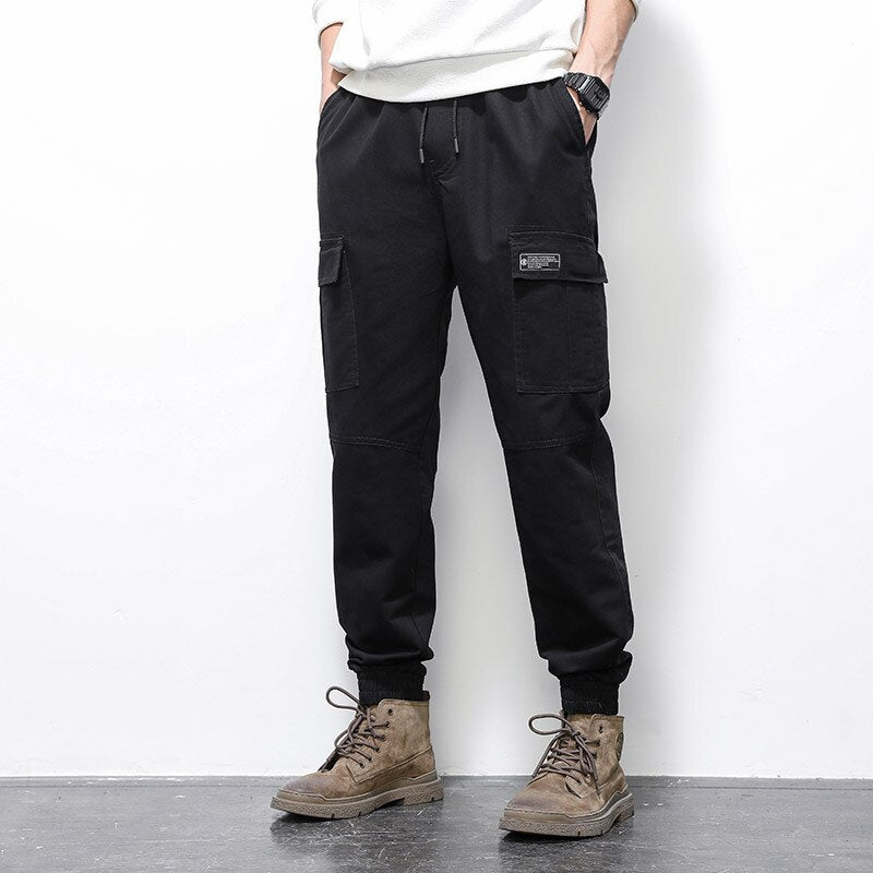 Bonsir Cargo Pants Men Outdoor New Overalls Street Rock Elastic Military Camouflage Trousers Casual Multi Pocket Pants Male Work Jogger