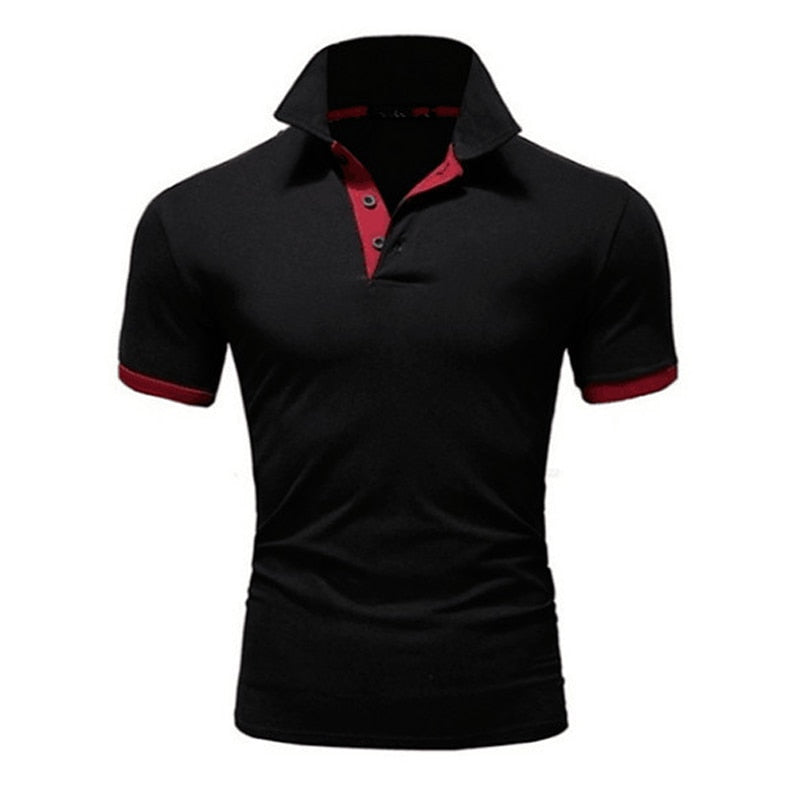 sanyamk Covrlge Polo Shirt Men Summer Stritching Men's Shorts Sleeve Polo Business Clothes Luxury Men Tee Shirt Brand Polos MTP129