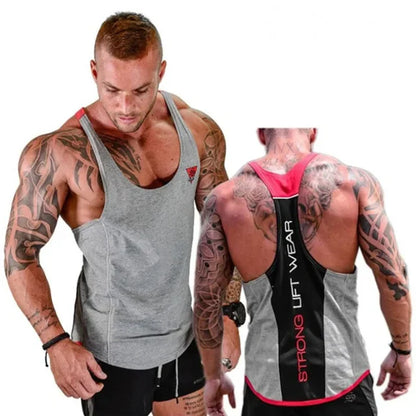 sanyamk Mens Bodybuilding Tank top Gyms Fitness sleeveless shirt 2024 New Male Cotton clothing Fashion Singlet vest Undershirt