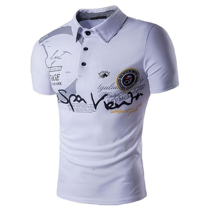 sanyamk Summer Men Fashion and Casual Short Sleeve Polo Shirt