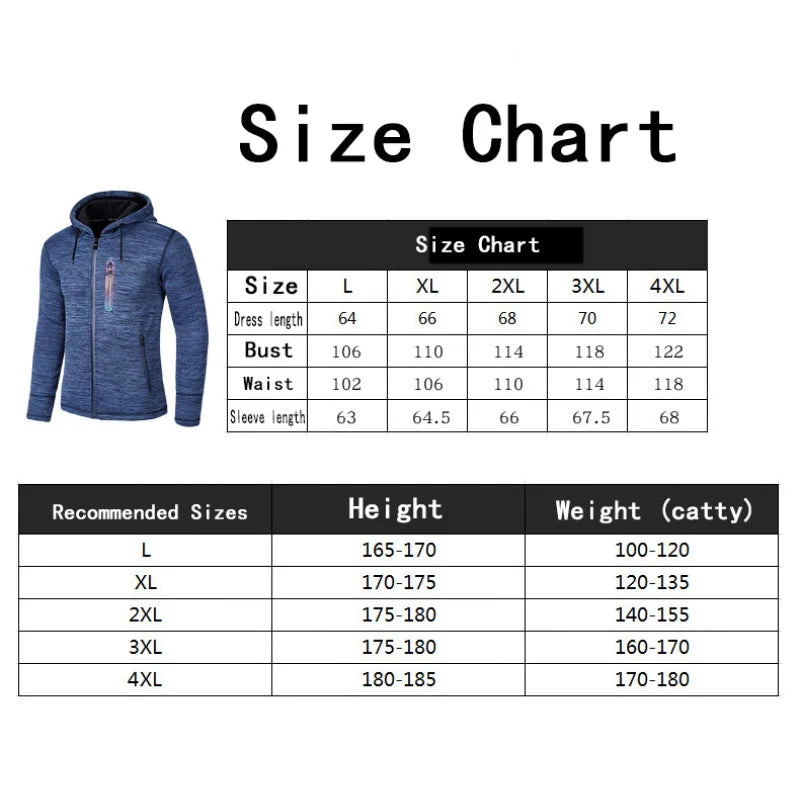 sanyamk The New Men'S Hooded Sweatshirt Sports Shirt Casual Jacket Slim Fitness Thickened And Padded Quality Running Clothes