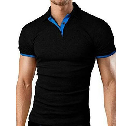 sanyamk Covrlge Polo Shirt Men Summer Stritching Men's Shorts Sleeve Polo Business Clothes Luxury Men Tee Shirt Brand Polos MTP129