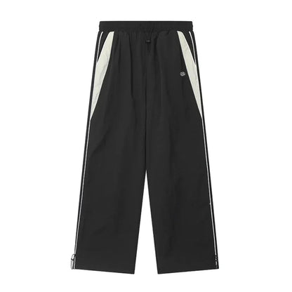 Bonsir Baggy Pants for Men Parachute Vintage Oversize Joggers Harajuku Streetwear Sweatpants Black Wide Leg Trousers Male