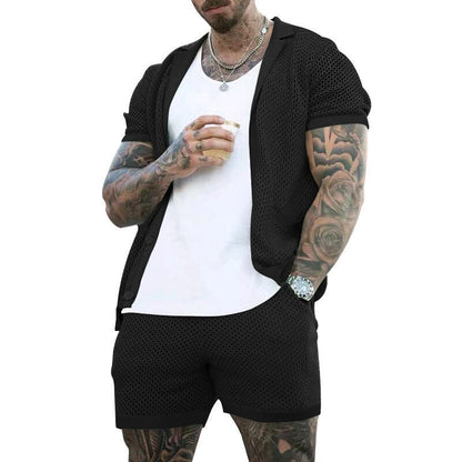 sanyamk Summer Tracksuit Men Sets Casual Men Set 2 Pieces Man Short Sleeve T-shirt Solid Sports Shorts Joggers Sets Men Clothing